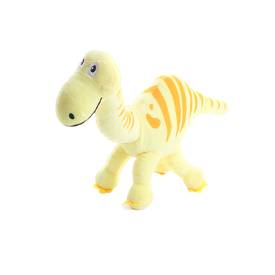 Dino Plush Large Squeaky Plush Dog Toy - Yellow