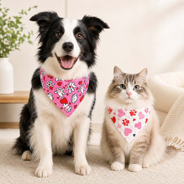Pet Bandana Dog Triangle Scarf - Assorted
