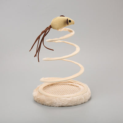 Cat Big Coil Spring Cute Toy - Mouse