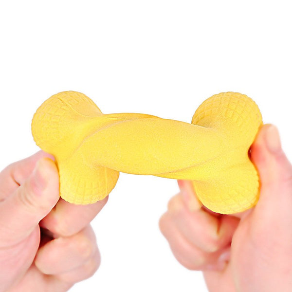 Mad Bone TPR Foam Toy Chew Toy Dog Toy  - Yellow