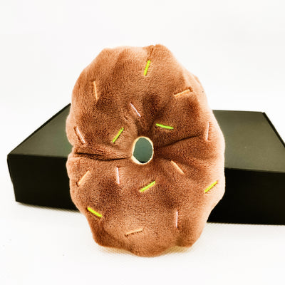 Mad Donuts Plush Toy - Strawberry/Chocolate - Chocolate