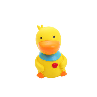 Cute Duck Squeaky Dog Toy - Yellow